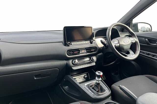 Hyundai KONA 1.0 T Gdi Mhev N Line Suv 5dr Petrol Hybrid Manual Euro 6 (s/s) (120 Ps) Phantom Black