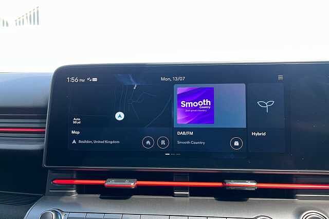 Hyundai KONA 1.6 H Gdi N Line Suv 5dr Petrol Hybrid Dct Euro 6 (s/s) (129 Ps) Denim Blue/Black