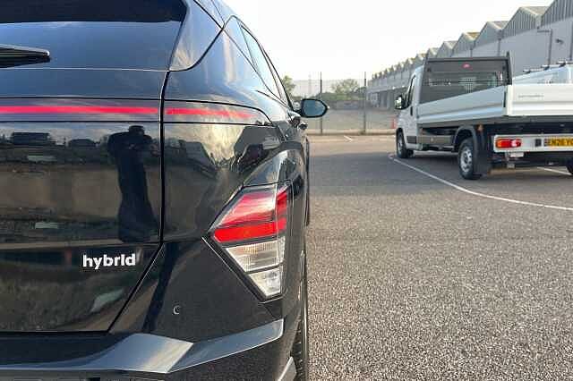 Hyundai KONA 1.6 H Gdi N Line Suv 5dr Petrol Hybrid Dct Euro 6 (s/s) (129 Ps) Abyss Black