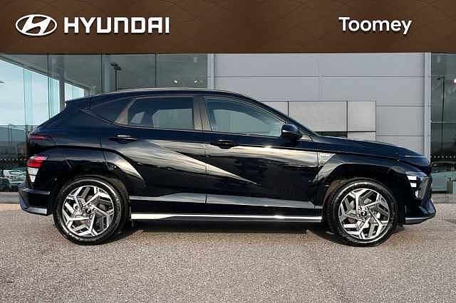 Hyundai KONA 1.6 H Gdi N Line Suv 5dr Petrol Hybrid Dct Euro 6 (s/s) (129 Ps) Abyss Black