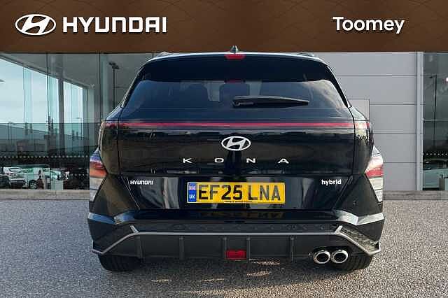 Hyundai KONA 1.6 H Gdi N Line Suv 5dr Petrol Hybrid Dct Euro 6 (s/s) (129 Ps) Abyss Black